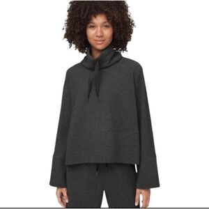 Lululemon Retreat Yourself Hoodie Heathered Graphite Grey Pullover, S/M